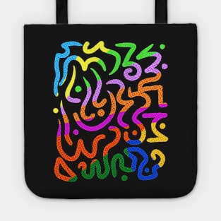 Copy of Abstract Doodle Pattern Half Tone Tote