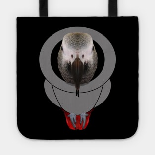 African Grey Parrot Hoodie Tote