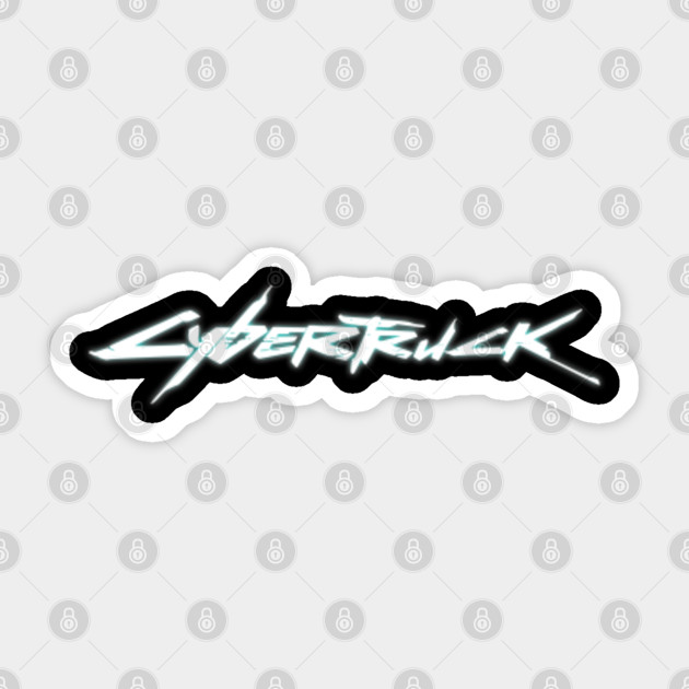 Cybertruck Logo Cybertruck Sticker Teepublic Uk