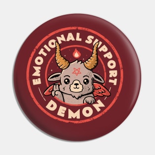 Emotional Support Demon - Funny Evil Baphomet Gift Pin