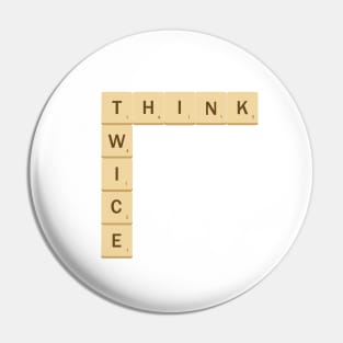 Think Twice (board game based design) Pin