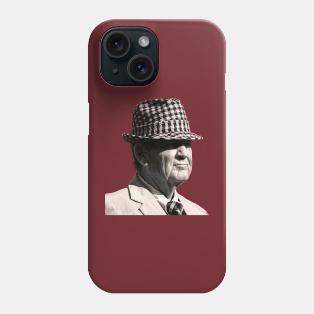 bear bryant - role tied bama Phone Case by ryanmpete