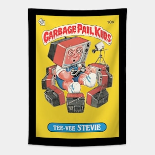 Garbage Pail Kids - Tee-Vee Stevie - vector Tapestry