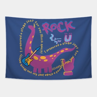 rock spirit, dinosaur Tapestry