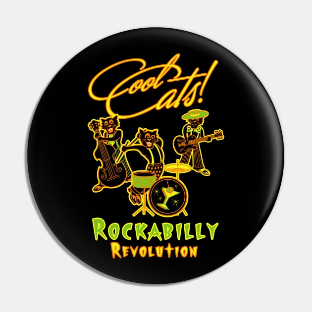 Cool Cats Rockabilly Pin by PLAYDIGITAL2020