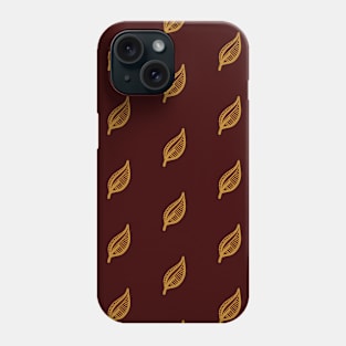 Small Leaves Overall Pattern - Linear Art Designs GC-093-04 Phone Case