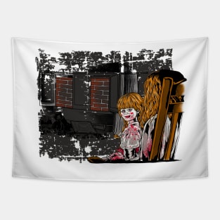 The doll Annabelle Tapestry