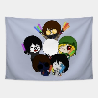 creepyasta boys party Tapestry