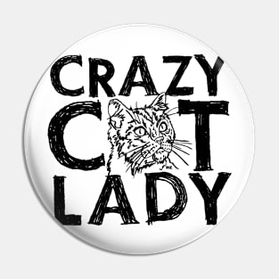 Crazy cat Lady B Pin