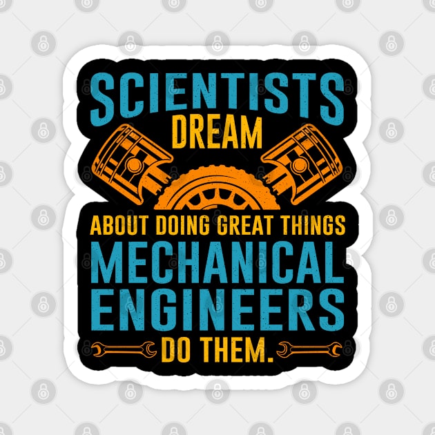 Mechanical Engineering Engineer Science Gift Magnet by IngeniousMerch