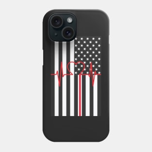 Heartbeat Emergency Rescue EMS and EMT Gifts Phone Case