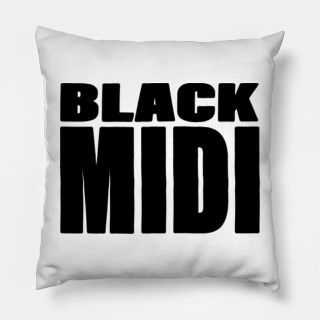 BLACK MIDI Pillow by SOMASHIRTS