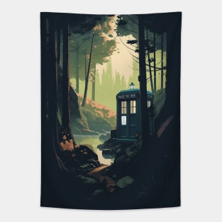 Dr Who Travel Poster Tapestry