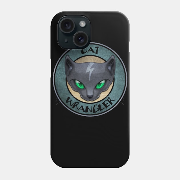 Cat Wrangler Phone Case by laynekarkruff