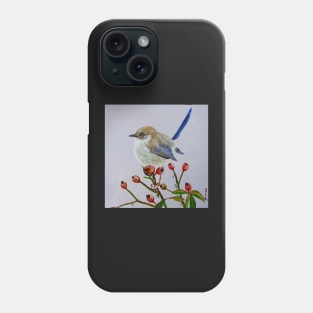 Little Wren on Rose Bush Phone Case