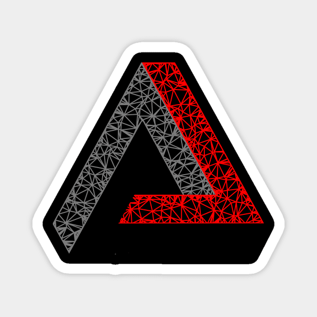 Impossible Tribar (red) Magnet by TRIME