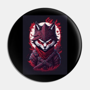 Ninja evil wolf Pin