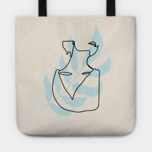 puristic line art Tote