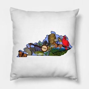 Kentucky State Symbols Pillow