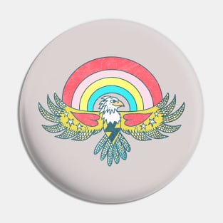 FALCON RAINBOW Pin