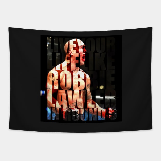 Robbie Lawler Round 5 Tapestry by SavageRootsMMA