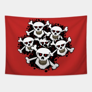 Skulls and Bones Tapestry