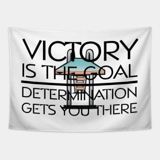 Diving Victory Slogan Tapestry