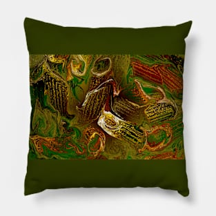 Natural Abstract Collage Pillow