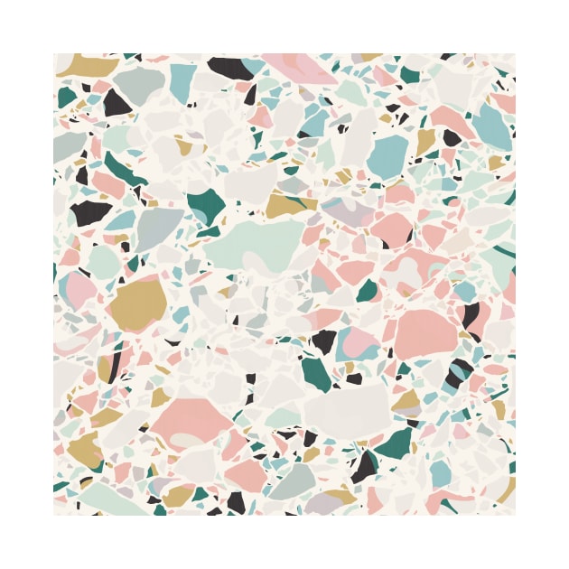 Pastel Terrazzo / Modern Texture by matise