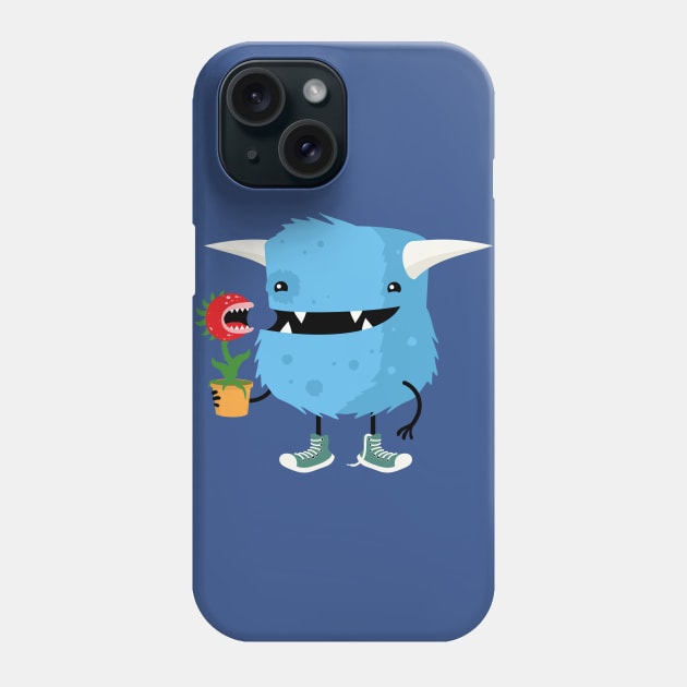 Monster and his pet plant carnivore Phone Case by hyperactive