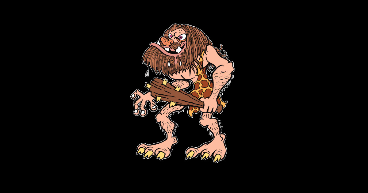 Kinky Caveman - Lowbrow - Sticker | TeePublic