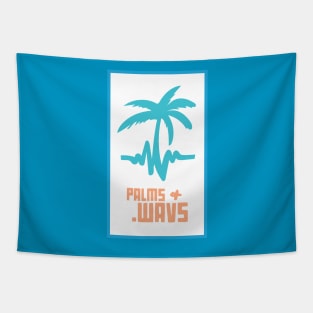 Palms and Wavs Emblem Pocket Tee - White Tapestry