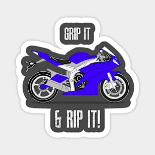 Grip It & Rip It! Motorcycle Magnet