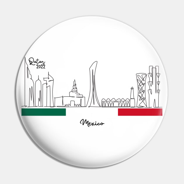 Doha Skyline - Qatar 2022 - Mexico Pin by habibitravels