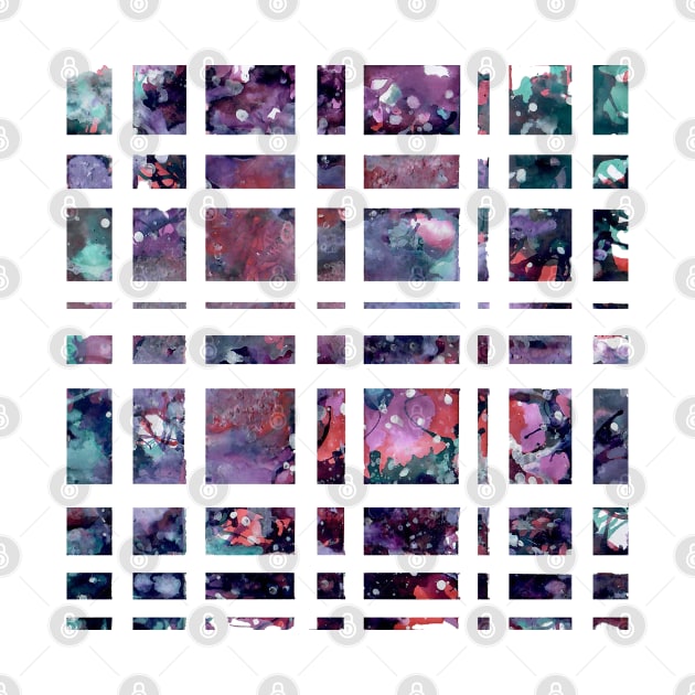 Purple watercolour grid by LeighsDesigns