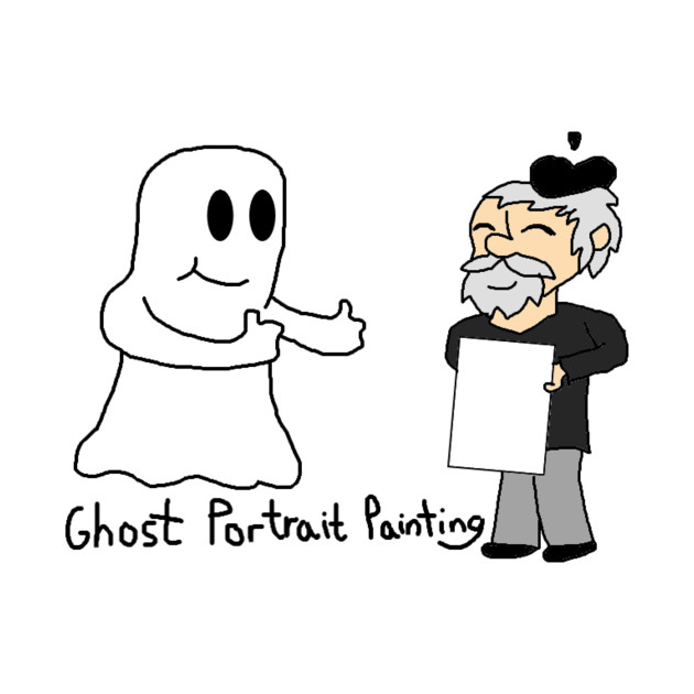 Ghost Portrait Painting Halloween Kids T Shirt Teepublic