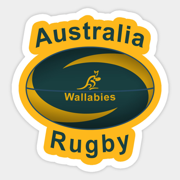 Australia Rugby World Cup Ball Design Australia Rugby Sticker Teepublic