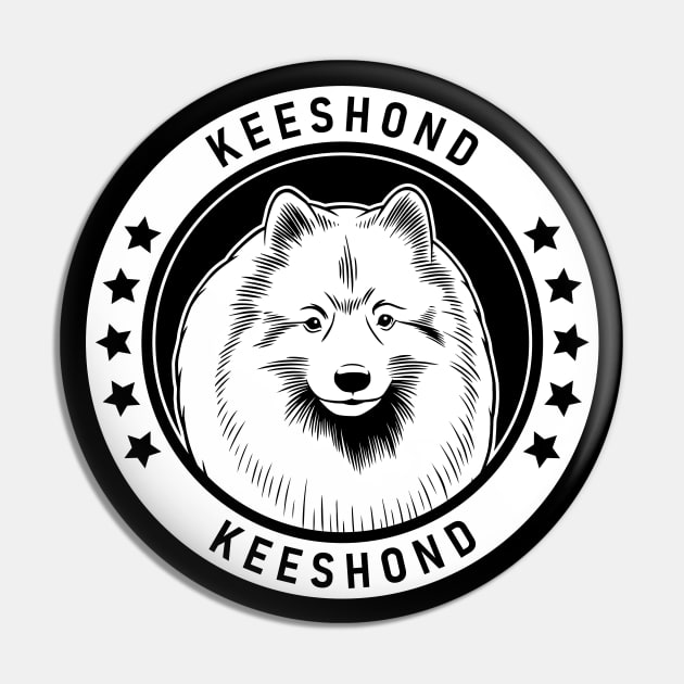 Keeshond Fan Gift Pin by millersye