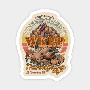 WKRP Turkey Drop 1978 Thanksgiving Day Magnet