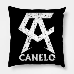 vintage logo canelo alvarez Pillow