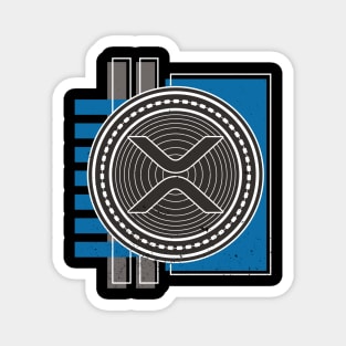 XRP Retro Design - Ripple Crypto Design Magnet