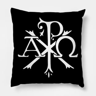 Chi Rho Alpha Omega Pillow