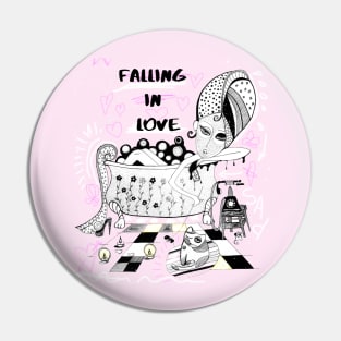 Falling in Love Pin