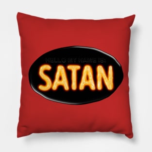 Hello My Name Is Satan Pillow