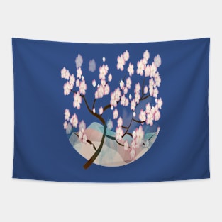 Cherry Blossom Reverie Tapestry