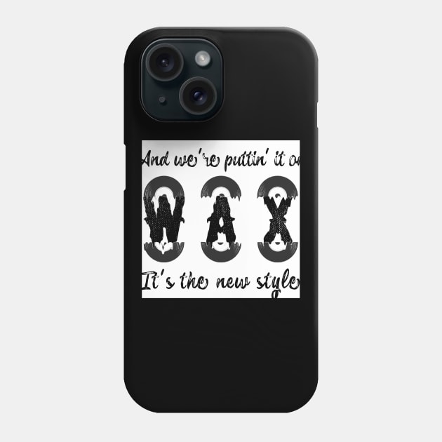 80s Puttin It on Wax Rap Lyrics Phone Case by fatpuppyprod