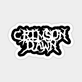 Crimson Dawn (White) Magnet