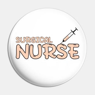 Surgical nurse Orange Pin