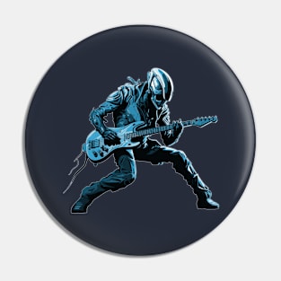 Alien Guitarist Pin