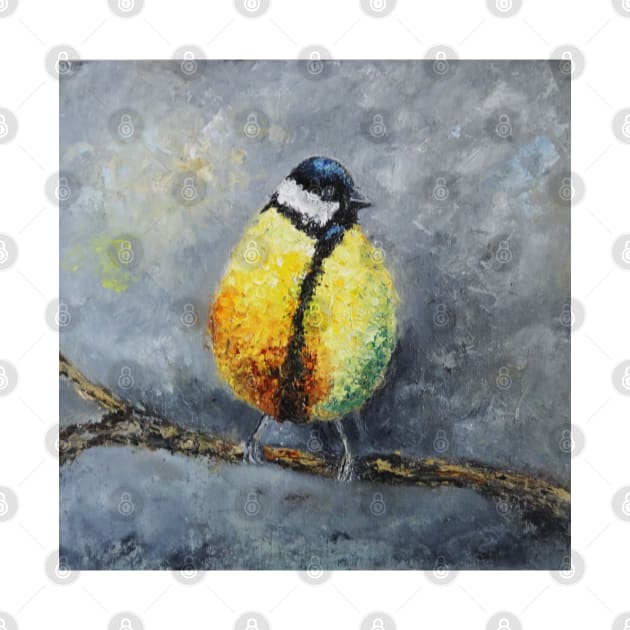 Great Tit Bird by IGDecorArt